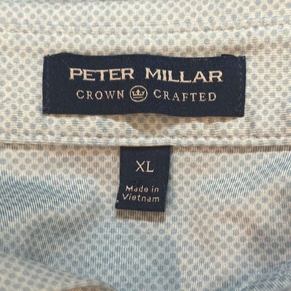 Peter Millar Crown Comfort Blue Performance Polo size XL MS20EK513S - Picture 7 of 10